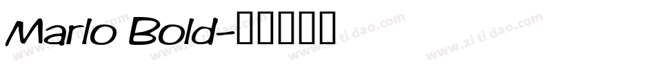 Marlo Bold字体转换